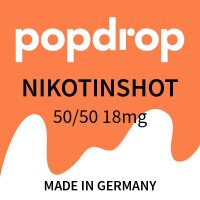 Popdrop Nikotin Shot 50/50 18mg