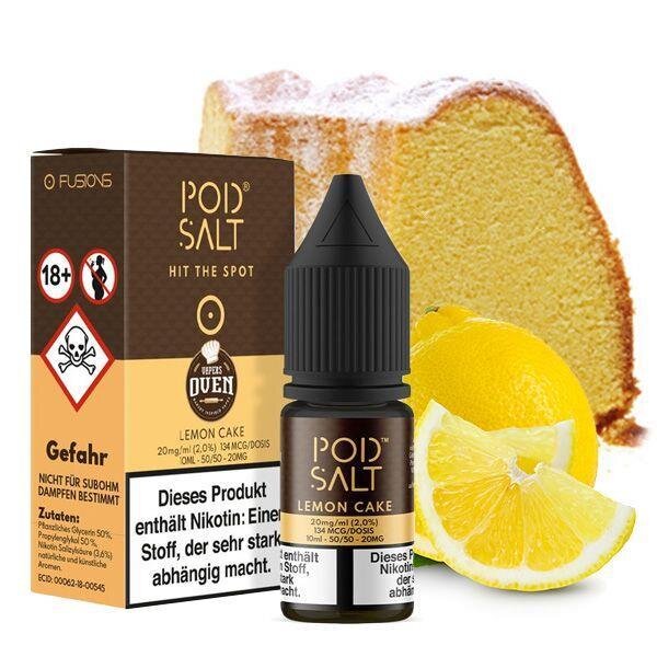 Pod Salt Fusion Lemon Cake Nikotinsalz Liquid 10 ml 20mg