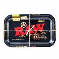 Raw Metall Rolling Tray Black 27,5x17,5cm