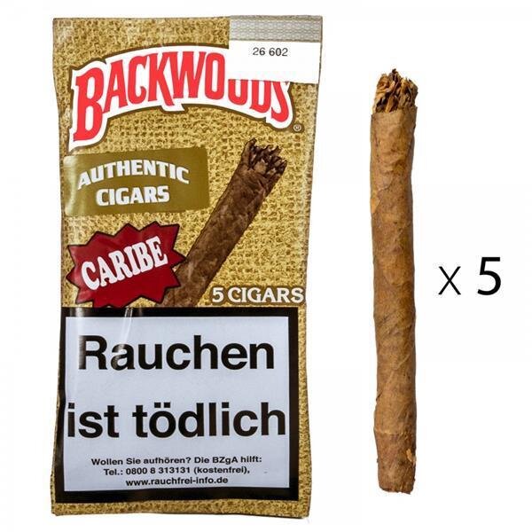 Backwoods Authentic Cigars Caribe Wild Rum 5er