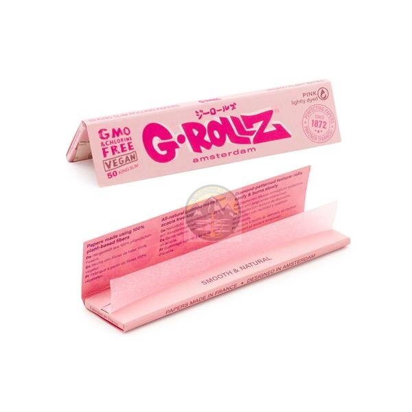 💯Feuille a rouler Lightly Dyed Pink 1/4- G-ROLLZ - Gardenz CBD Shop💯