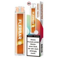 Flerbar Caramel Tobacco Einweg E-Zigarette 20mg