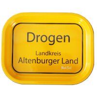 Black Leaf Rolling Tray Ortsschild Drogen S